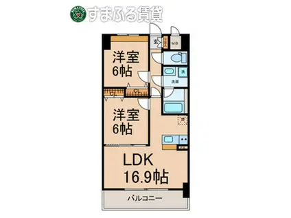 CASA GRIGIO(2LDK/5階)の間取り写真