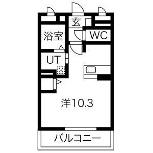 TH-MAISON今町(ワンルーム/1階)の間取り写真