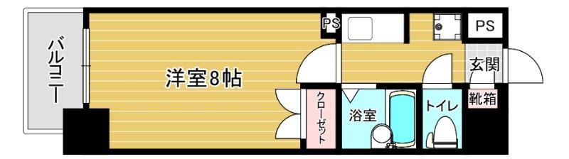 リファレンス駅南(1K/2階)の間取り写真