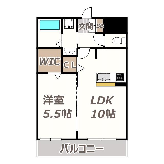 THE TERRACE 天王寺MK(1LDK/7階)の間取り写真