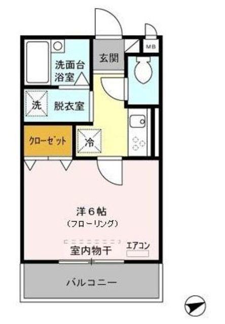 メゾンプレミール(1K/2階)の間取り写真
