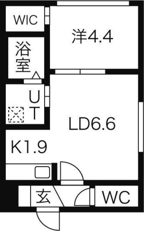 クレール(1LDK/3階)の間取り写真