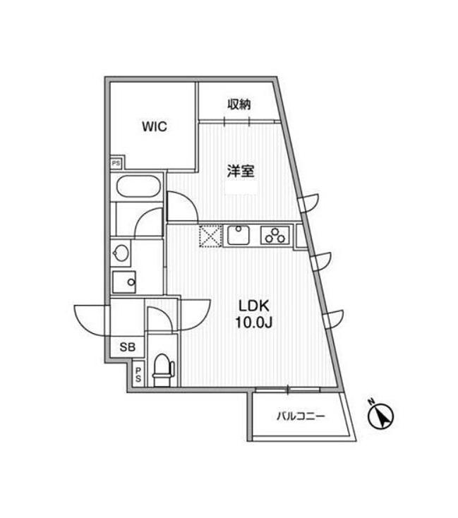 GRANDUO世田谷16(1LDK/3階)の間取り写真