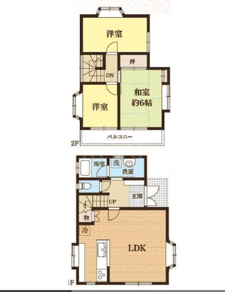 東林間7丁目戸建て(3LDK/1階)の間取り写真
