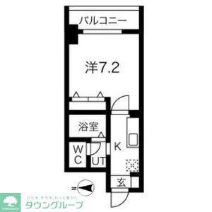 チェルトヴィータ(1K/11階)の間取り写真