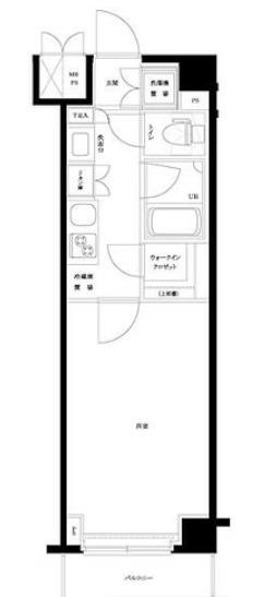 ルーブル下丸参番館(1K/4階)の間取り写真