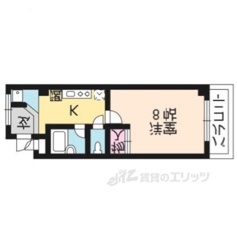 コーポホワイトハウス(1K/3階)の間取り写真