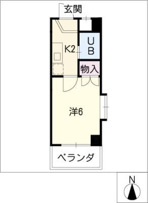 ベルメゾネット(1K/3階)の間取り写真