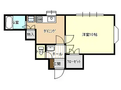 ハイツ春(1DK/1階)の間取り写真