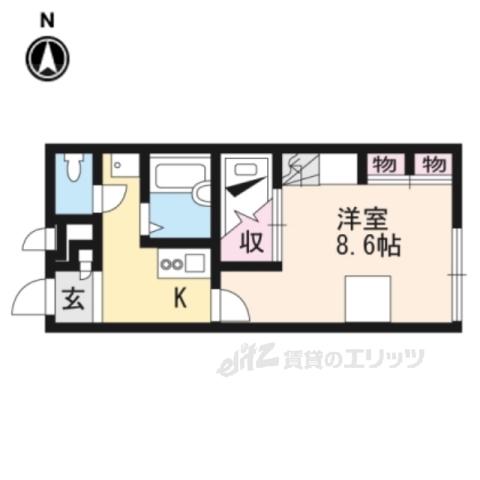 レオパレスサクセス(1K/2階)の間取り写真