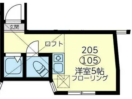 ユナイト阪東橋ブラッド・フォード(ワンルーム/1階)の間取り写真