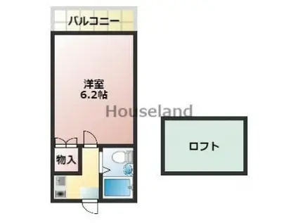 和歌山PART1マンション(1K/2階)の間取り写真