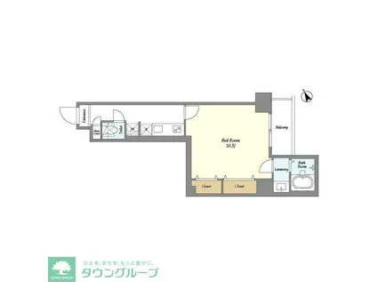 アルファコート曳舟2(1K/6階)の間取り写真