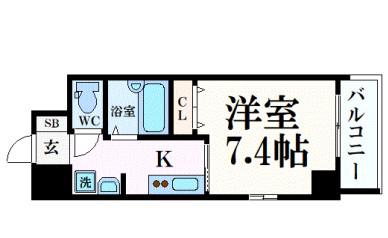GP栄本町通(1K/10階)の間取り写真