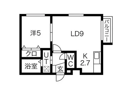 RS4-5(1LDK/3階)の間取り写真
