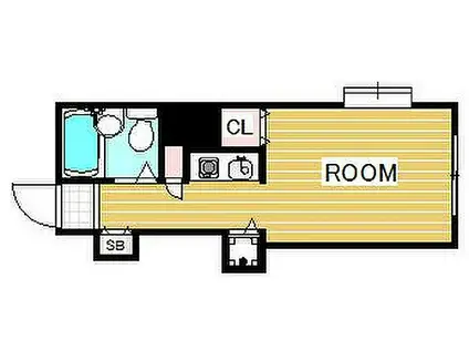 ヴァンハウス妙蓮寺(ワンルーム/1階)の間取り写真