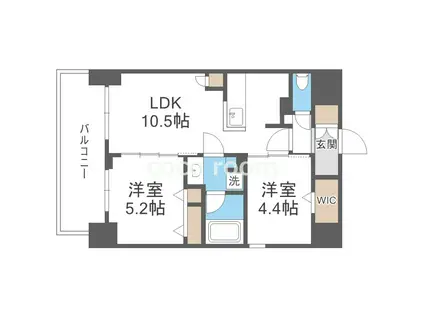 アーバネックス梅田中崎町II(2LDK/5階)の間取り写真