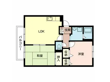 エステ-トヴィラ(3DK/2階)の間取り写真