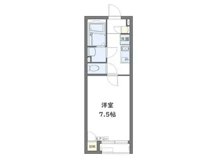 レオネクスト社ノ木(1K/2階)の間取り写真