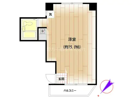 ステイエム代々木公園(1K/3階)の間取り写真
