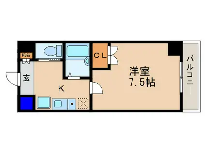 ピュアドミトリーシミズ(1K/3階)の間取り写真