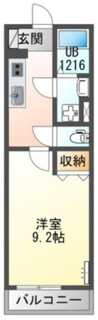 TISSAGE(1K/3階)の間取り写真