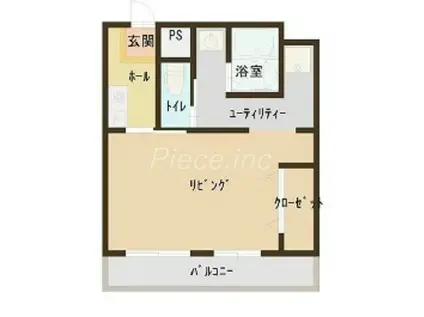 グランメール新大阪(ワンルーム/6階)の間取り写真