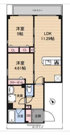 アーバンパーク東日暮里(2LDK/3階)の間取り写真