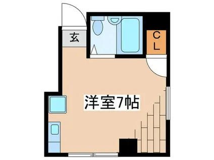 フジハイツ(ワンルーム/3階)の間取り写真