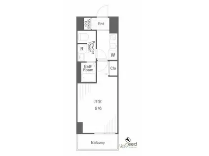 ジェノヴィア浅草IIスカイガーデン(1K/5階)の間取り写真