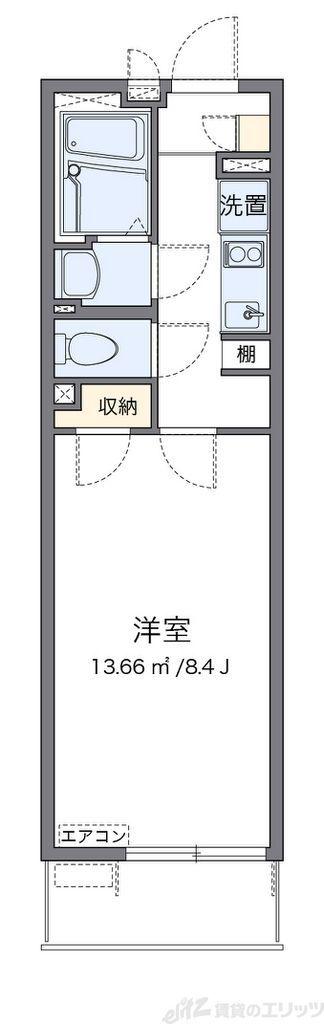 クレイノTAISEI(1K/1階)の間取り写真