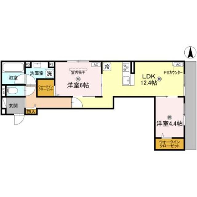 D-RESIDENCE 垂水町(2LDK/1階)の間取り写真