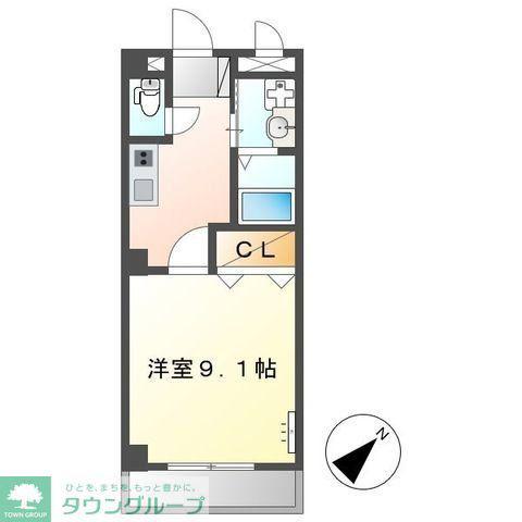 エムネージュ薬円台(1K/3階)の間取り写真