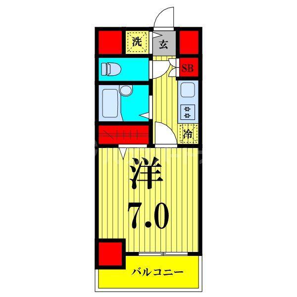 ステージファースト本駒込(1K/10階)の間取り写真