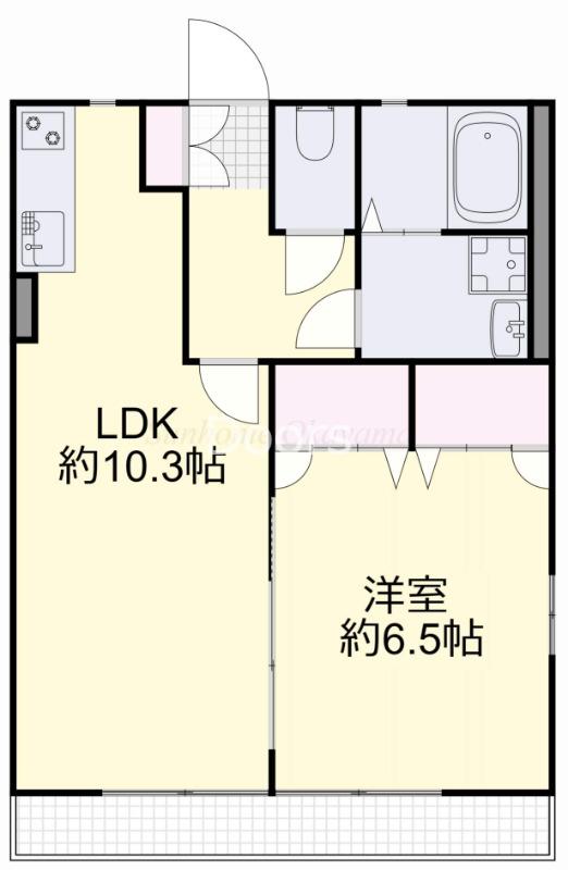 イマジン I(1LDK/2階)の間取り写真