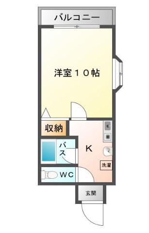 グレイス寿(1K/8階)の間取り写真