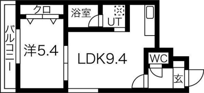 シャリテ元町(1LDK/2階)の間取り写真