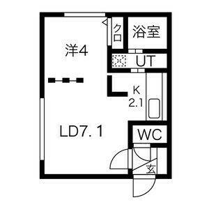 レゴリス27(1LDK/1階)の間取り写真