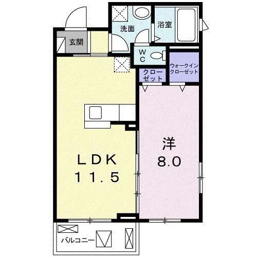 スピティ根津(1LDK/3階)の間取り写真