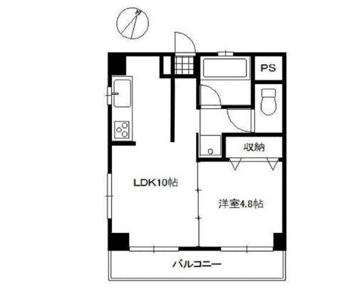 セレクトハイツ(1LDK/3階)の間取り写真