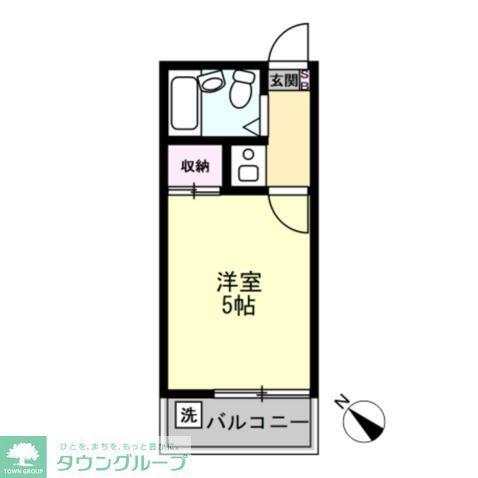 プララT&H(1K/1階)の間取り写真