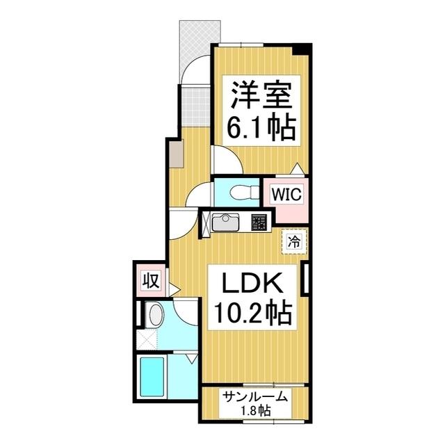 セリーノ・T(1LDK/1階)の間取り写真