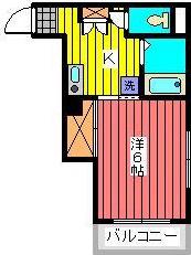 第二エクセルイン巣鴨(1K/4階)の間取り写真