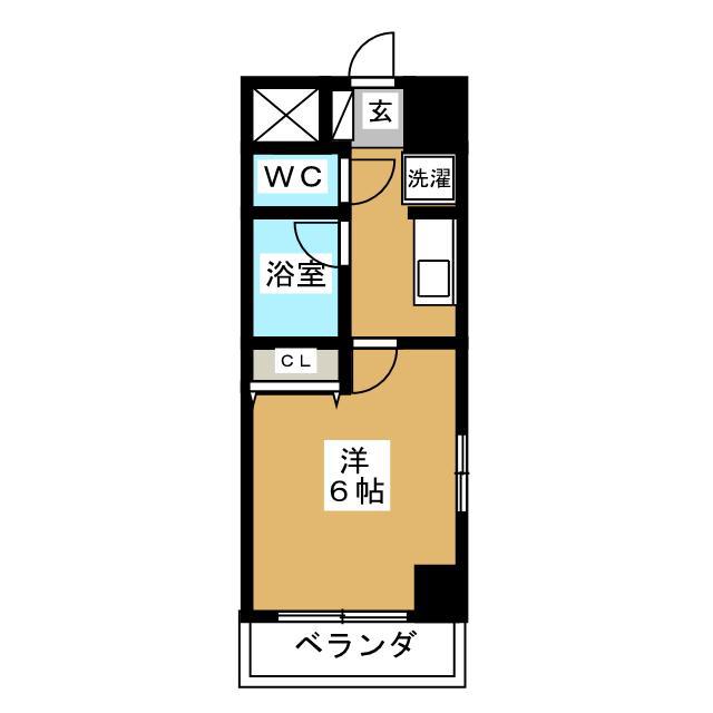 プラシード早稲田(1K/3階)の間取り写真