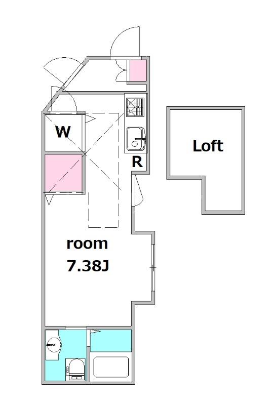 T-APARTMENTS大森(ワンルーム/4階)の間取り写真