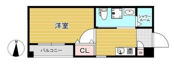 グレイス(1K/2階)の間取り写真