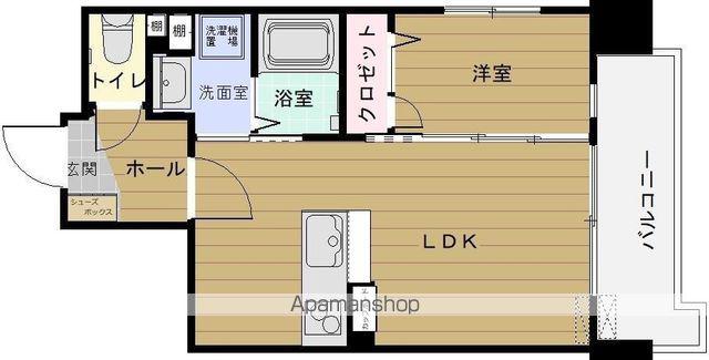 リバティR TENJIN I(1LDK/7階)の間取り写真