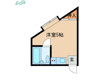 丸之内ビル(ワンルーム/3階)の間取り写真