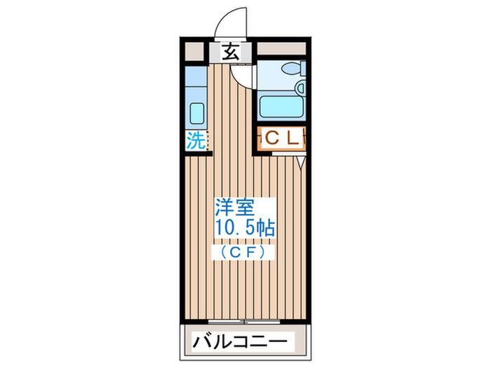 サンライズ志波町(ワンルーム/5階)の間取り写真