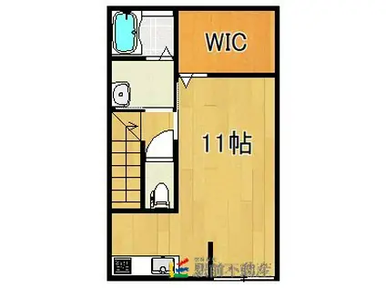 K-IDEAL久留米I A棟(ワンルーム/2階)の間取り写真